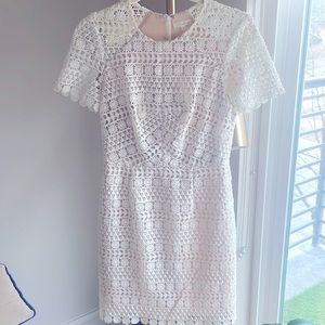 Shoshanna white eyelet dress, size 2
